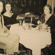 Bucky and Caroljane with his cousin, Ross Stemer and his wife Sarabel at a club.