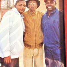 Duane Jr.(youngest great-grandson), Dad, and Duane Sr.