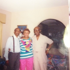(L-R-)Dad, Aunt Selma & Brother Bennie(proceeded him in death)