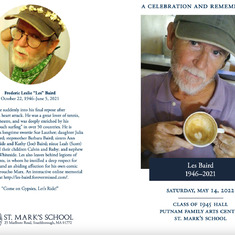 Memorial Program Front and Back