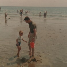 a paddle with dad at sandown