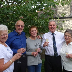 All the cousins: Shirley, Barry, Lesley, Clive and Brenda