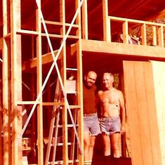 Les helping us build our Tiny House