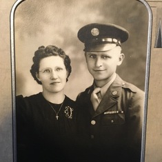 Engagement photo..Lester to Irene Uttecht who were married April 15, 1942 