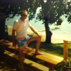 Lester at the lake house on Lake Poinsett, South Dakota in the early 1970's. A favorite place.