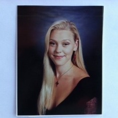 Great-granddaughter Heather's Graduation picture. Heather grew up with music all around her. She has become a talented bassist, singer and song writer, that made Les so delighted. She is now engaged to fiance Zephyr, who Les really took a shine to.