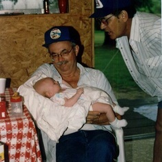 Jerry's Father-N-Law Holding 1st grandchild Shelby