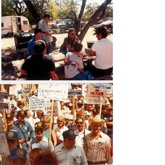 Protest Against Union Busting Legislation & Good Times in Lampasas