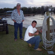 DAD & PAWPAW AT THE LAKE