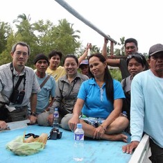 Visiting Negros Occidental Wetlands with communities, DENR and PhilBio team.