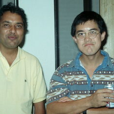 Lew and Ajmal Khan at the 1994 Mai Po workshop