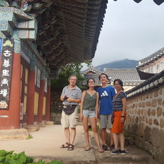 Daehung Temple in Korea in Aug. 2018: Mid of his Korean summer holiday