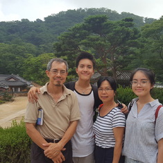Lew and his family in Ganghwa Island in July 2016: 2 days short visit to Korean DMZ area  