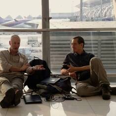 Even during the rigours of long-haul travel, there was always time to discuss wetland conservation
