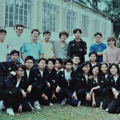 Lew and other postgrads and undergrads of HKU, 1990
