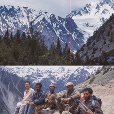 Lew and sherpas (Karakoram, Gilgit-Baltistan: 1995).