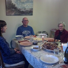 Camille, John and Ma do Thanksgiving