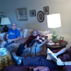 John, Ma and Rhoda hanging out