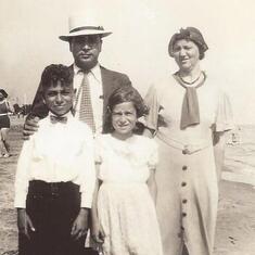 John, Bea, Frank, and Lena Maggilini 1930s