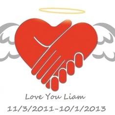 Love You Liam- heart & wings