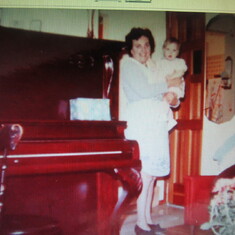 This is my mother when my daughter Brigitte was a little girl.