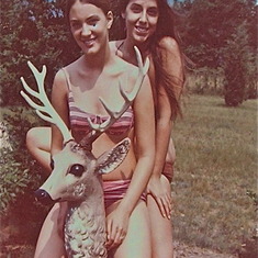 Carol Carloni and sister Mona Carloni in Hampton Bays  N.Y