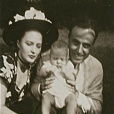 Lila and Mando with their son Vincent in Central Park N.Y.