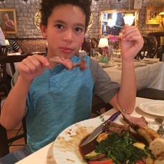 July 28, 2016
Eating French food and remembering so many great meals in France with Lilburn.