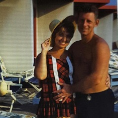 Mom dad pool summer 1961