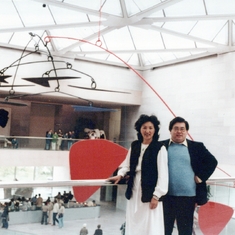Auntie Lillian and I at the National Gallery in DC around 1980.  My wonderful auntie Lillian
