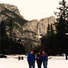 Mom, Jacquie, and I at Yosemite in the winter.