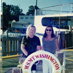 Mom and Nancy Hall in New Hampshire.