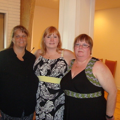 Stephanie, Leia, Teresa at Memorial Service