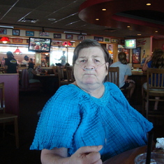 Last photo ever taken of Momma - 3 weeks before she passed. 5/22/2010 at Applebess in Auburn. We had lunch.
