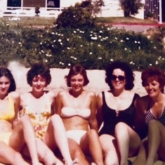 The 'Sexy Sister's' on the beach in front of our China Cove House