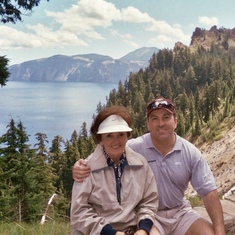 Kirk & Mom at Crater Lake