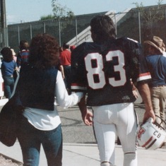 Mom with Kirk when he played for University of Arizona
