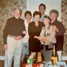 Uncle John & Aunt Jane with Cris & Don, Linda & Lonnee