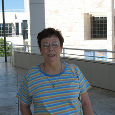 Mom at the Getty Center in 2006
