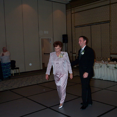 Eric and mom dance at the wedding reception - Luxor Las Vegas 2002