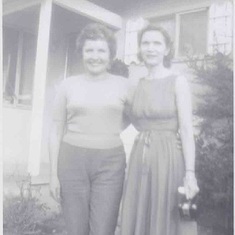 Mom and friend - From Grandma Smith's photo album