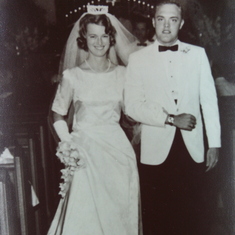 Linda and Jim, wedding day August, 1962