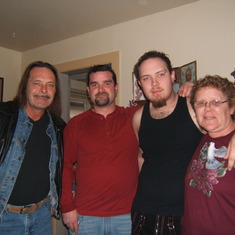 Malik Christmas 2007 - Rick, Rick Jr., Jeremy, & Lindy