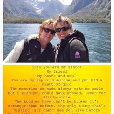 Missing you everyday my beautiful sis. Memories to cherish always but sometimes don't seem enough x