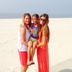Lisa enjoyed the beach so much. Going with the kids always made her happy!