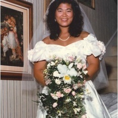 She was a beautiful bride.