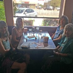 Lunching at Chez Thuy with Lisa Tully, Ellen Fisk, Nancy Stetson and myself.