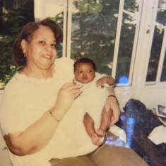Newborn Chase with Great Grandmother “Ganny” Detroit