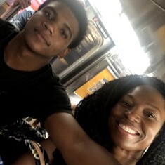 Even though you were trying to look hard, you couldn't fool me sweet boy. I know you were excited to be maneuvering on the subway in NYC like a pro lol