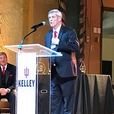 Dad receives the Entrepreneurship award of the Year 2017 IU Kelley School of Business